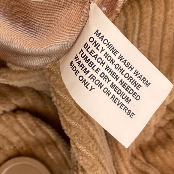 🧥GAP TAN CORDUROY PEACOAT IN SZ S. Double breasted. Good condition. - Picture 5 of 6